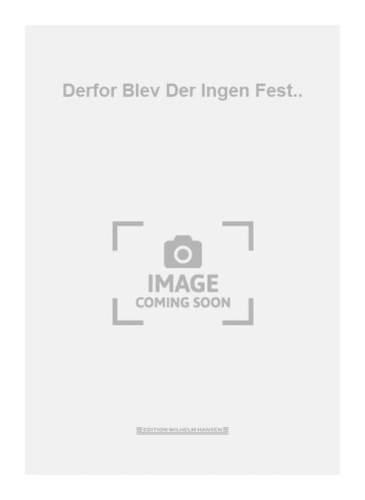 Derfor Blev Der Ingen Fest..